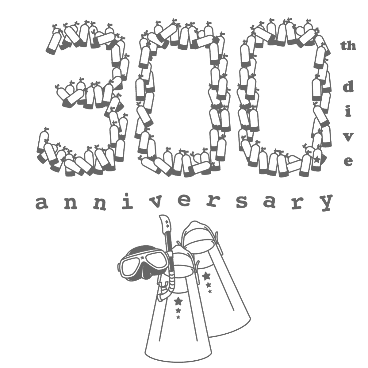300th dive anniversary [mini]バージョン（軽器材セット）