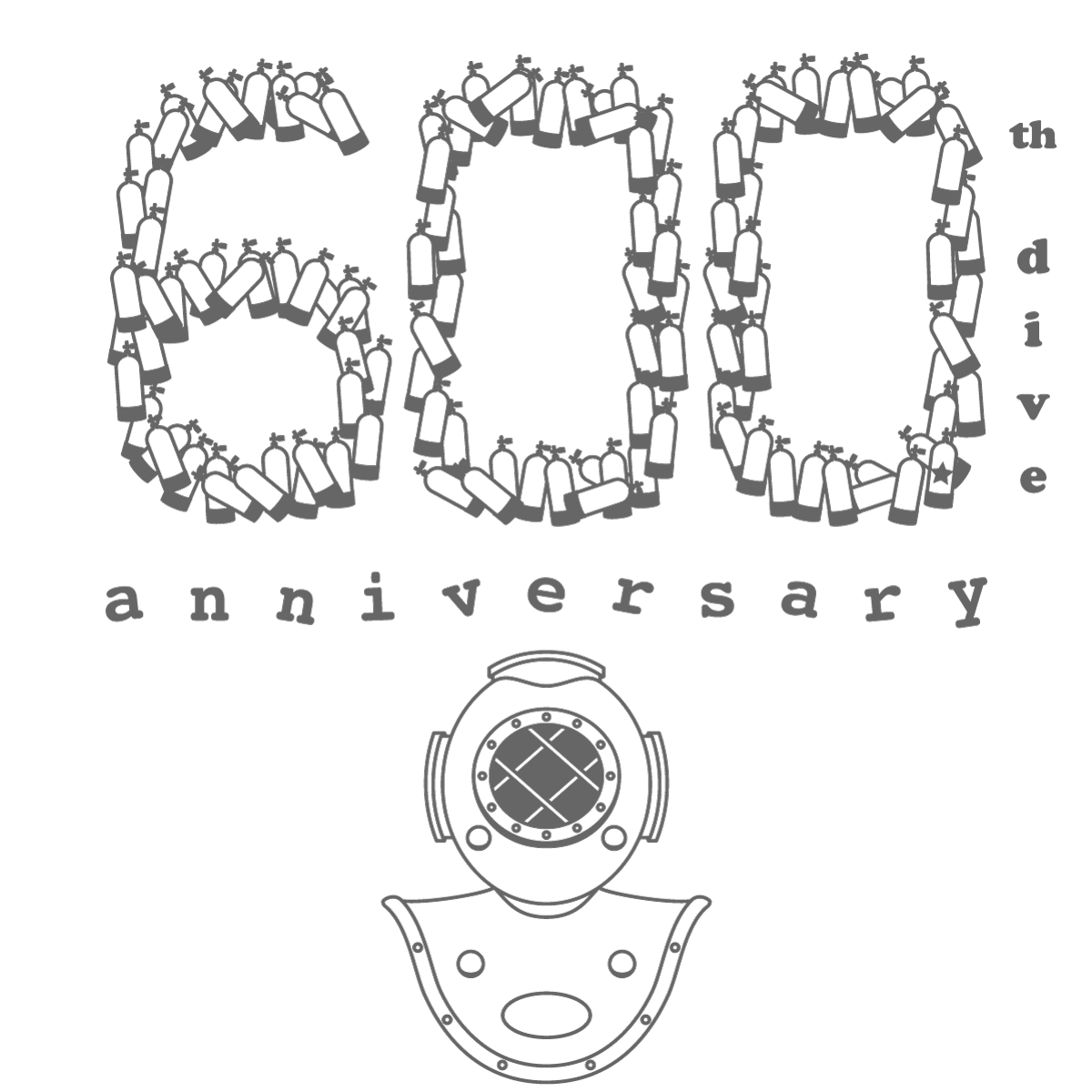 600th dive anniversary [mini]バージョン（ヘルメット潜水のヘルメット）
