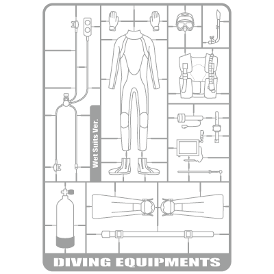 Diving Equipments（Wet Suits Ver.）