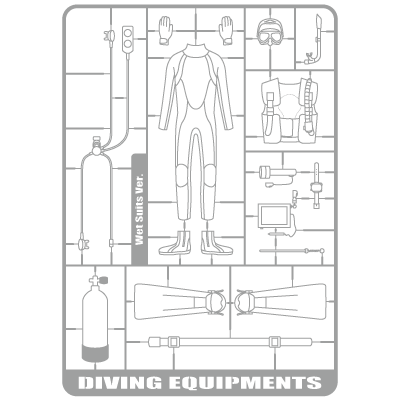 Diving Equipments(Wet Suits Ver.)