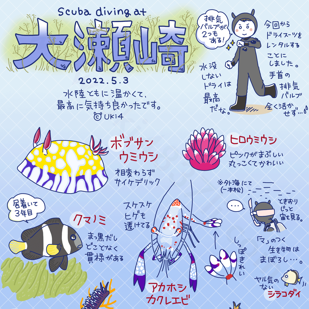 2022年5月・大瀬崎：スキューバダイビングログブック[1]