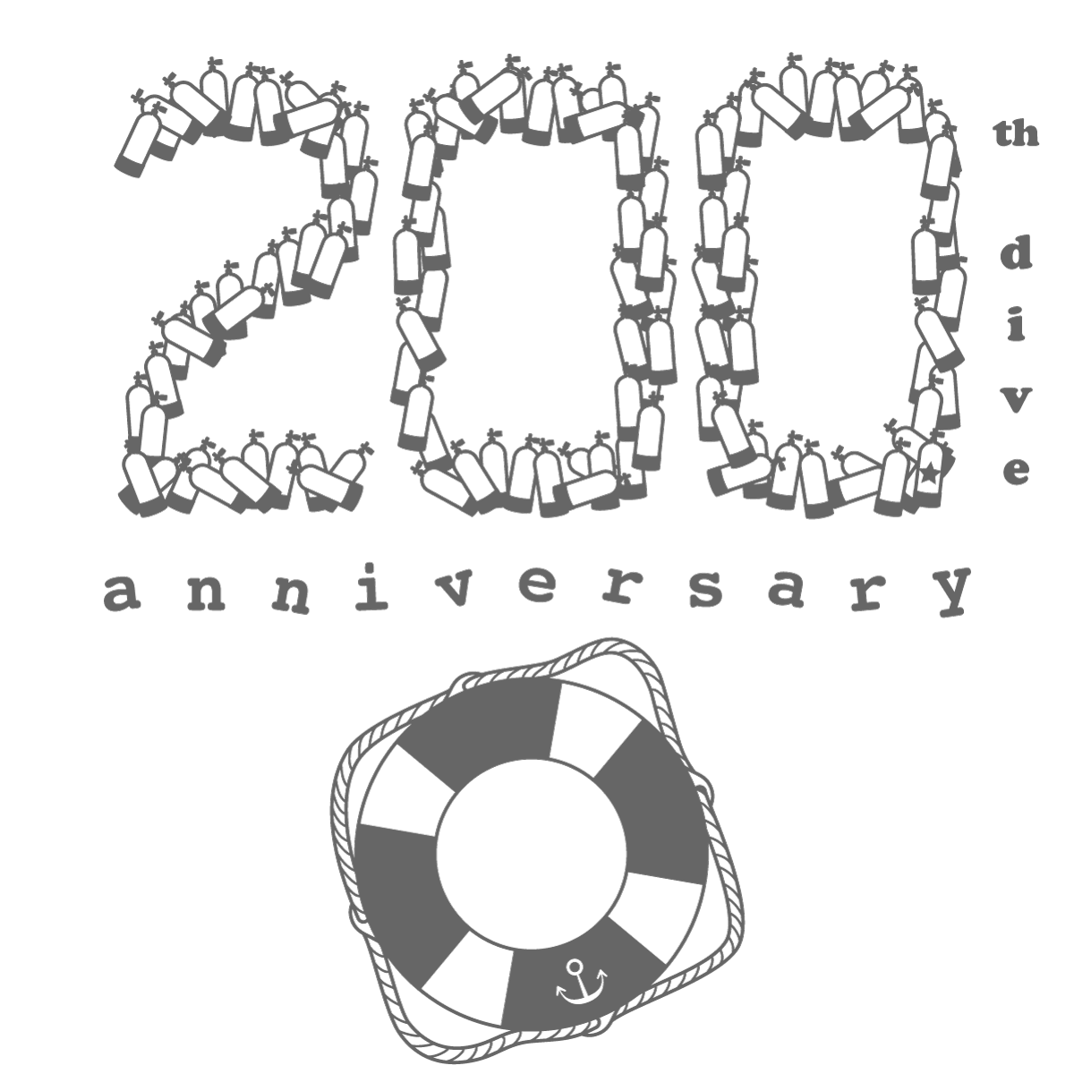 200th dive anniversary [mini]バージョン（ハードタイプの浮き輪）